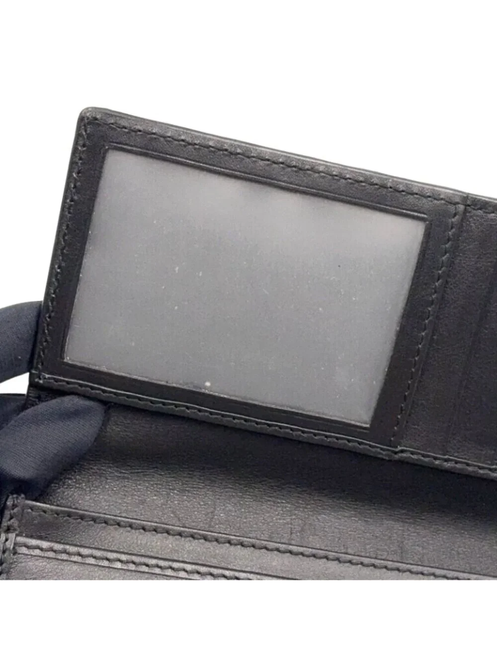 Gucci Micro Guccissima Leather Black Bifold Wallet